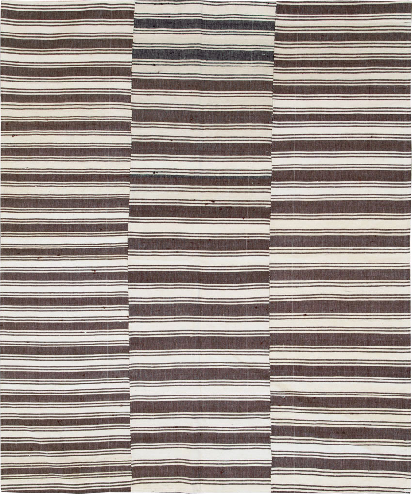 Vintage Turkish Kilim Flatweave Accent Rug, No.27271 - Gss