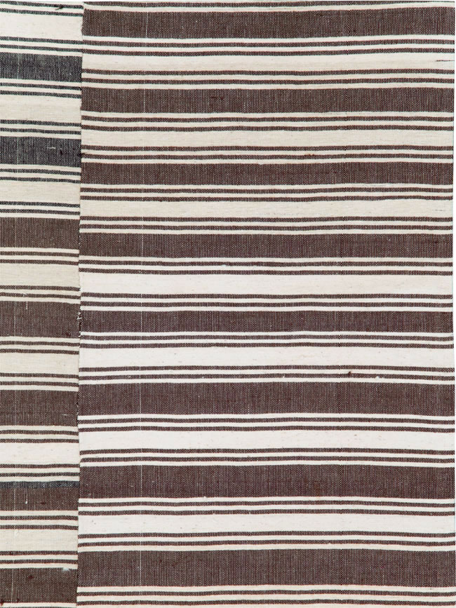 Vintage Turkish Kilim Flatweave Accent Rug, No.27271 - Gss