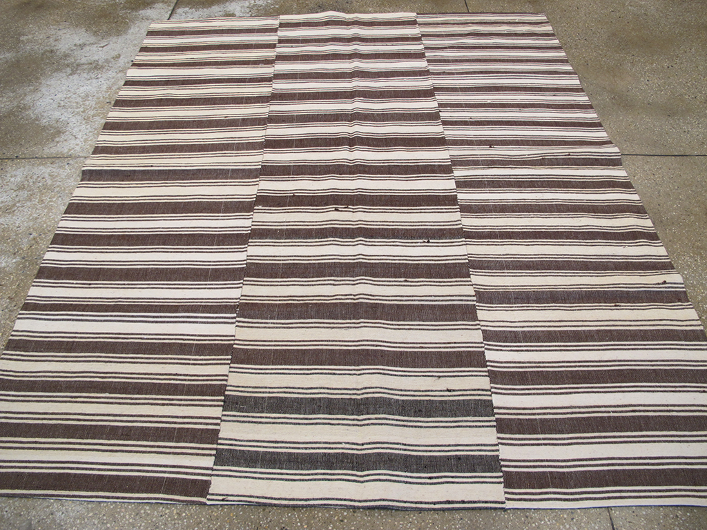 Vintage Turkish Kilim Flatweave Accent Rug, No.27271 - Gss
