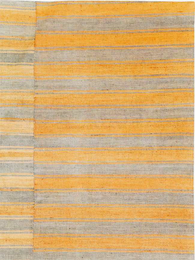 Vintage Turkish Flatweave Kilim Accent Rug, No.27275 - Gss