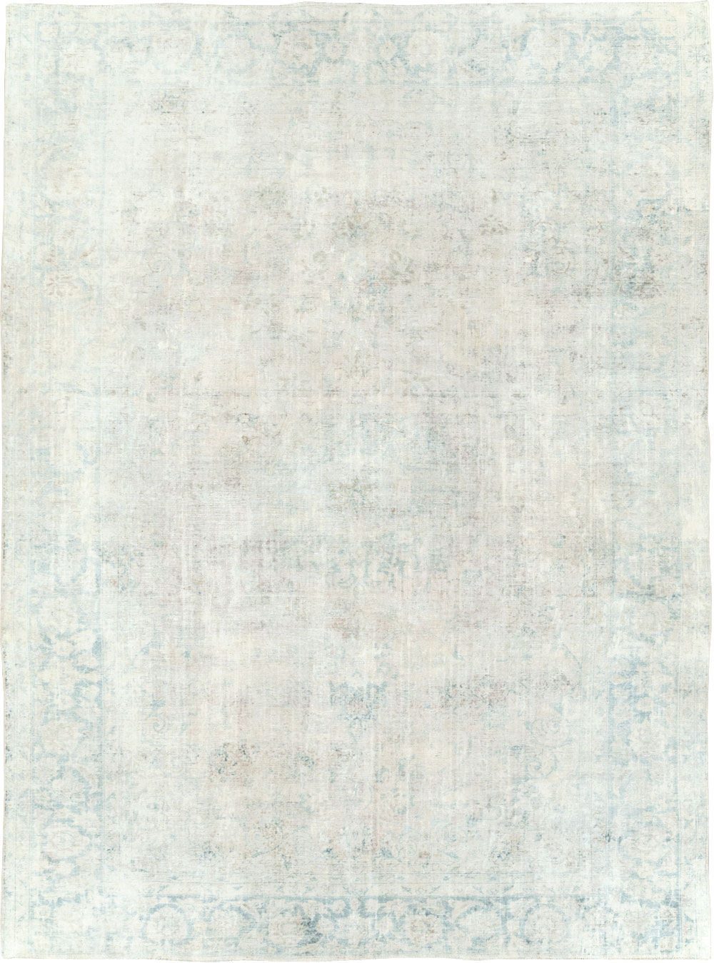 Distressed Vintage Persian Small Room Size Carpet, No.27283 - Gss