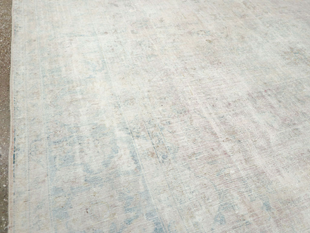 Distressed Vintage Persian Small Room Size Carpet, No.27283 - Gss