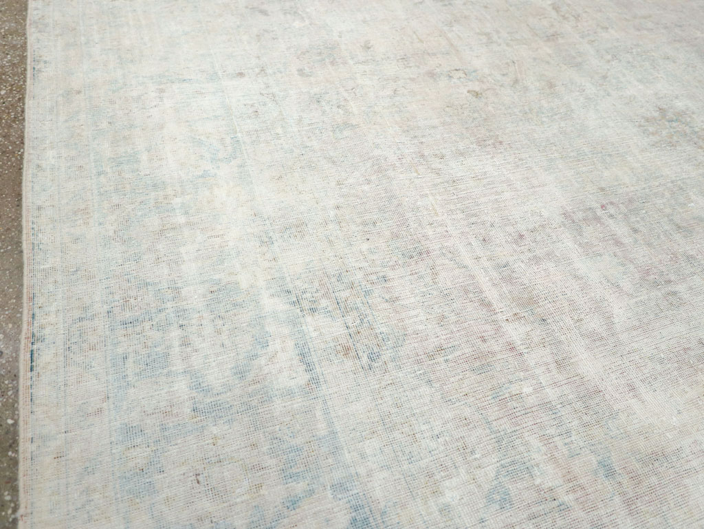 Distressed Vintage Persian Small Room Size Carpet, No.27283 - Gss