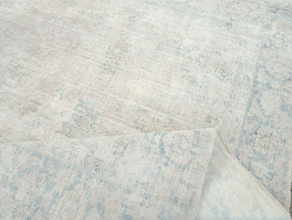 Distressed Vintage Persian Small Room Size Carpet, No.27283 - Gss