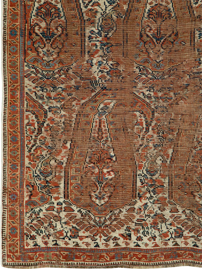 Distressed Antique Persian Afshar Accent Rug, No.27285 - Gss
