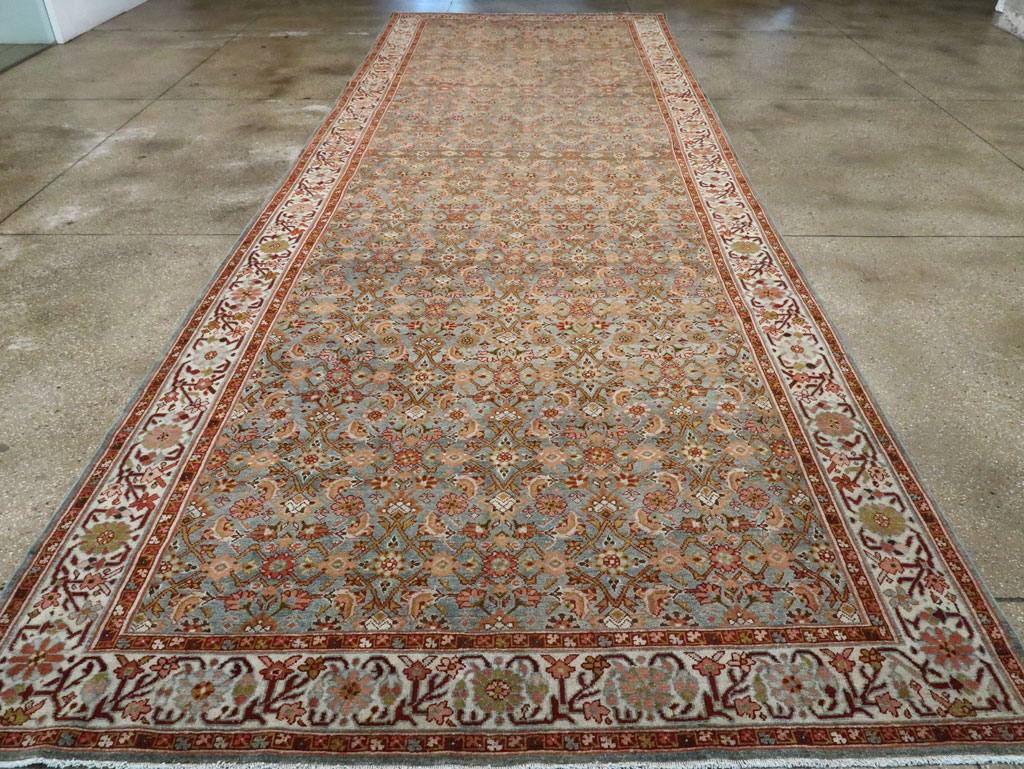 Vintage Persian Malayer Long Gallery Carpet, No.27291 - Gss