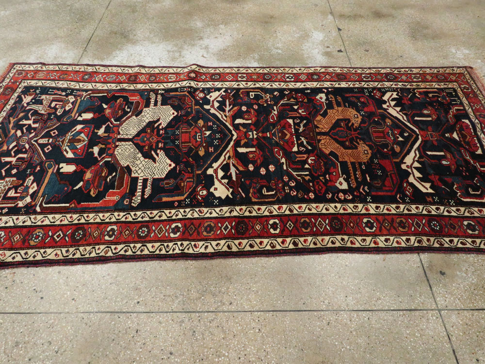 Antique Persian Kurd Pictorial Gallery Rug, No.27293 - Gss