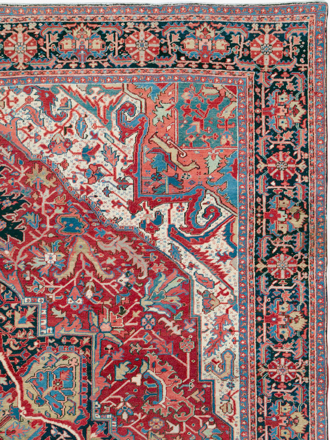 Antique Persian Heriz Carpet, No.27299 - Gss