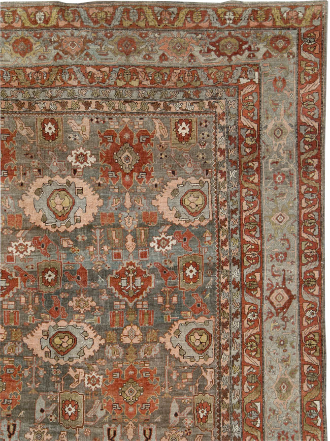 Antique Persian Bidjar Oversize Carpet, No.27310 - Gss