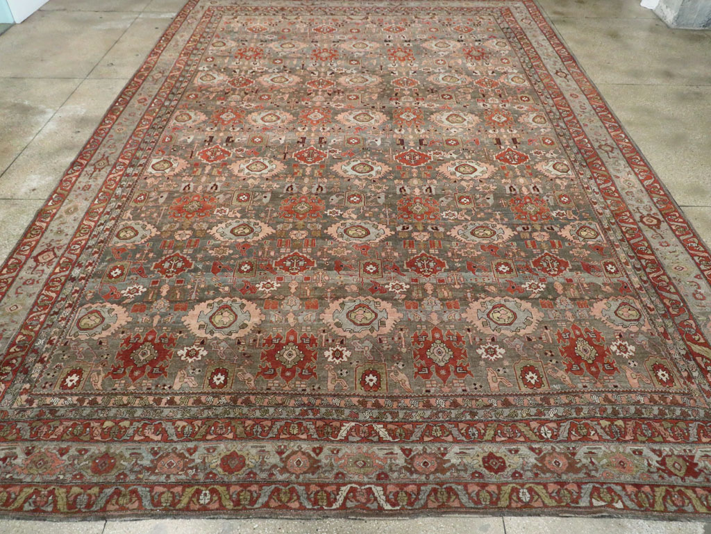 Antique Persian Bidjar Oversize Carpet, No.27310 - Gss