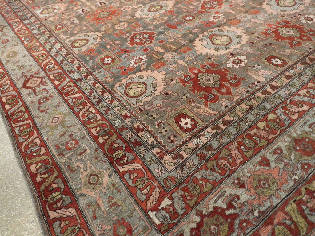 Antique Persian Bidjar Oversize Carpet, No.27310 - Gss
