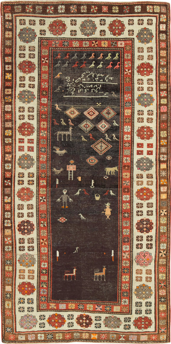 Antique Kurdish Rug, No.27317 - Gss