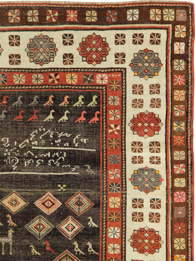 Antique Kurdish Rug, No.27317 - Gss