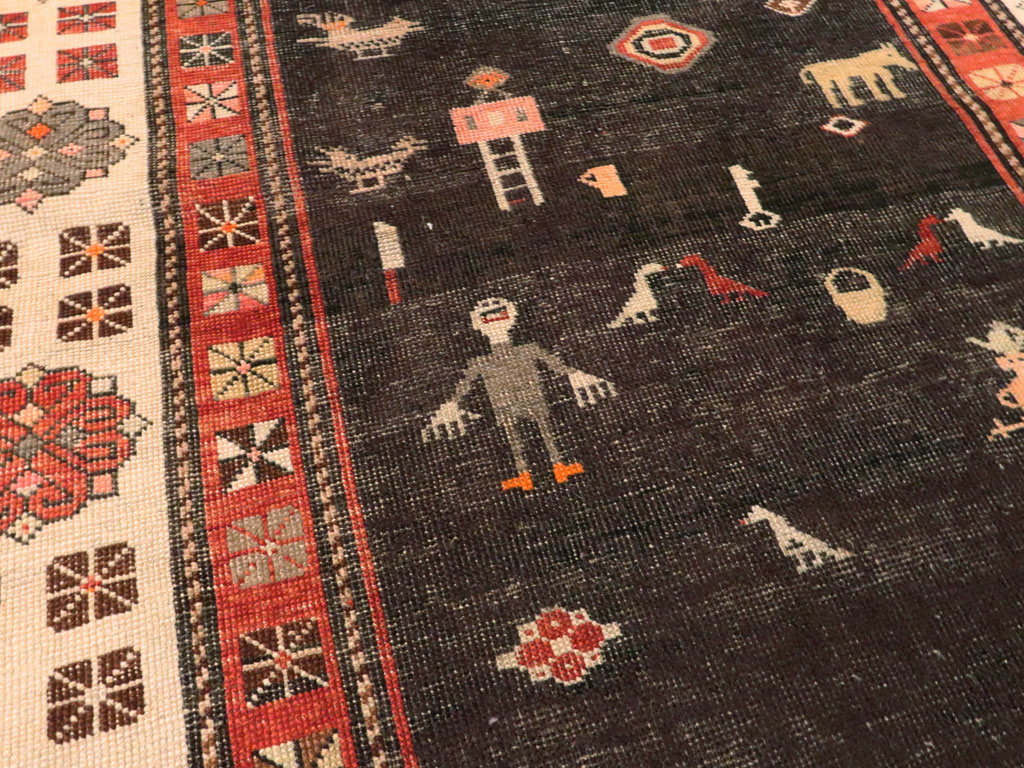Antique Kurdish Rug, No.27317 - Gss