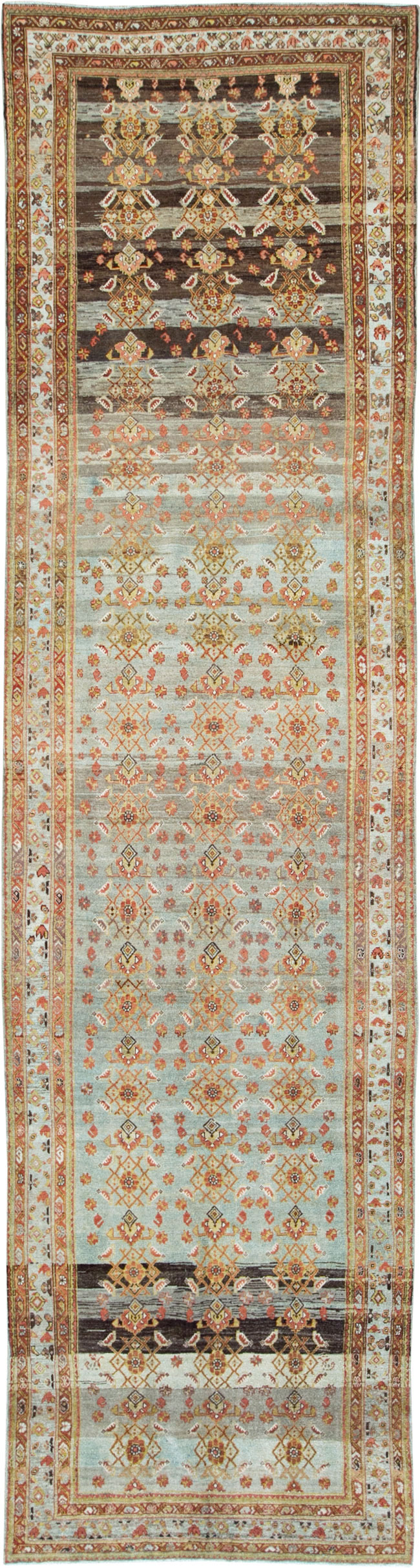 Antique Persian Malayer Wide Gallery Runner, No.27334 - Gss