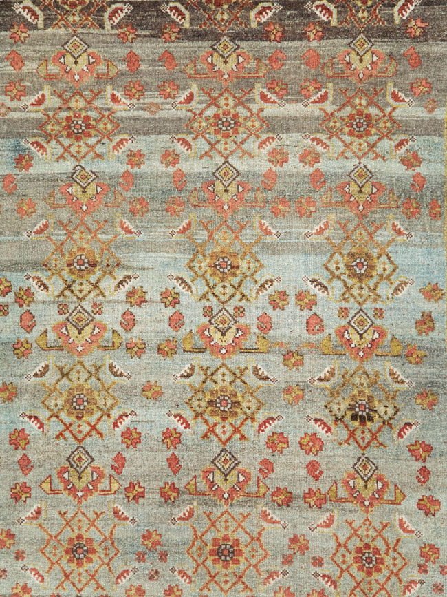 Antique Persian Malayer Wide Gallery Runner, No.27334 - Gss