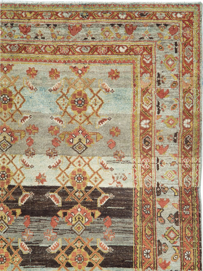 Antique Persian Malayer Wide Gallery Runner, No.27334 - Gss