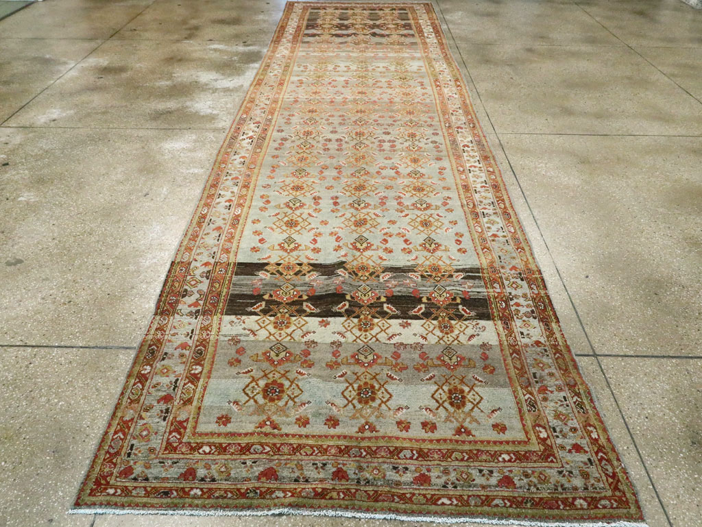 Antique Persian Malayer Wide Gallery Runner, No.27334 - Gss