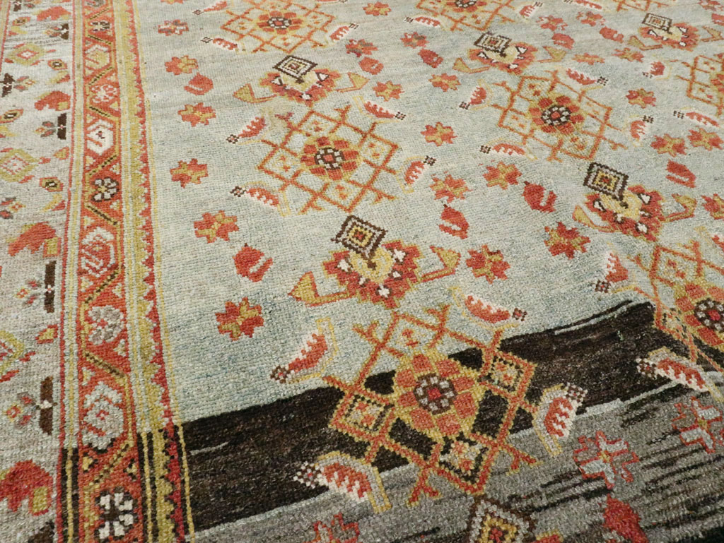 Antique Persian Malayer Wide Gallery Runner, No.27334 - Gss