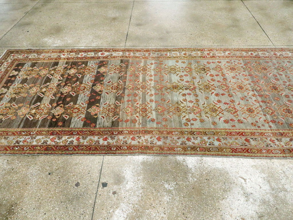 Antique Persian Malayer Wide Gallery Runner, No.27334 - Gss
