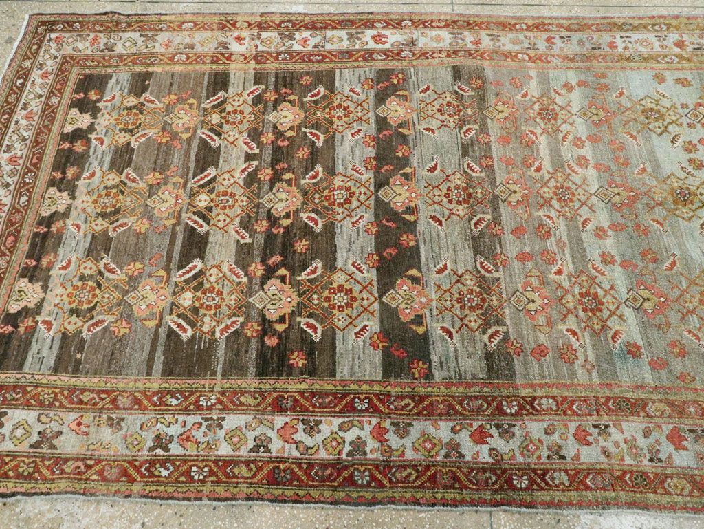 Antique Persian Malayer Wide Gallery Runner, No.27334 - Gss