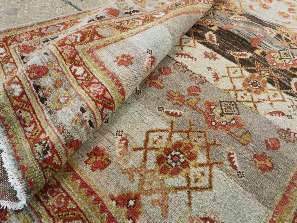 Antique Persian Malayer Wide Gallery Runner, No.27334 - Gss