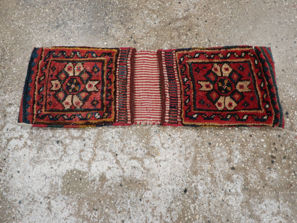 Vintage Persian Shiraz Saddlebag (Khorjin), No.27349 - Gss