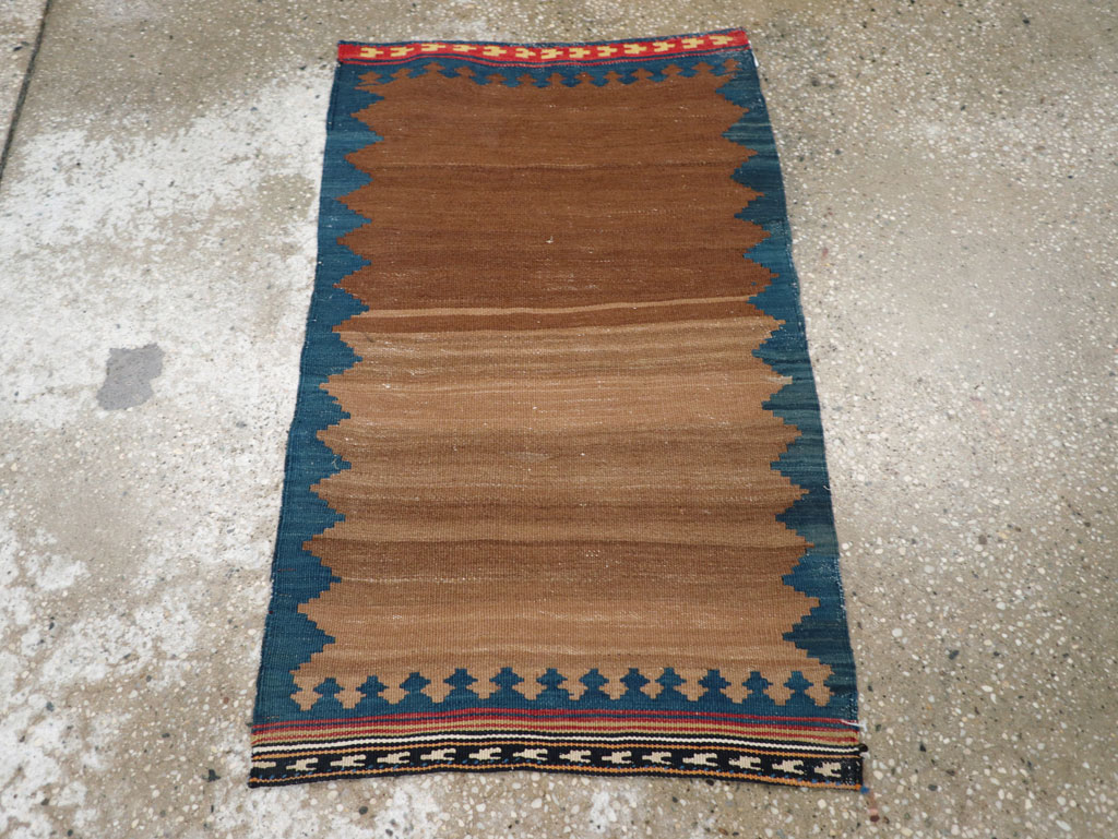 Vintage Persian Kilim Throw Rug, No.27352 - Gss
