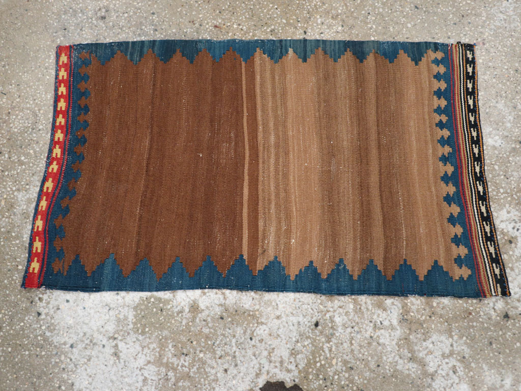 Vintage Persian Kilim Throw Rug, No.27352 - Gss