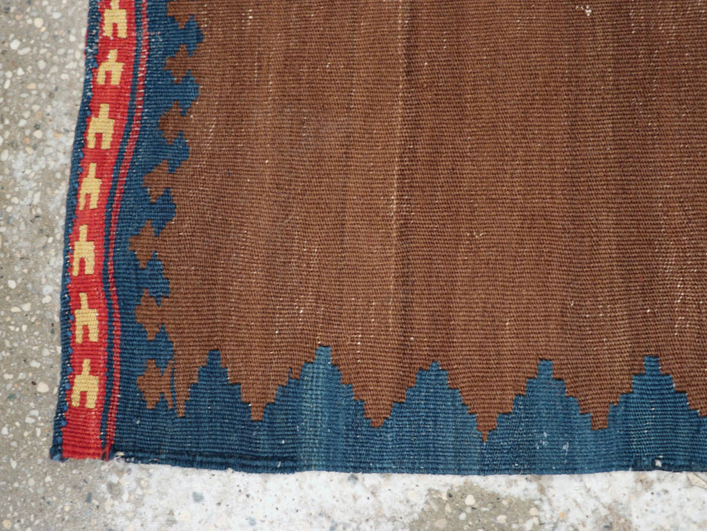 Vintage Persian Kilim Throw Rug, No.27352 - Gss