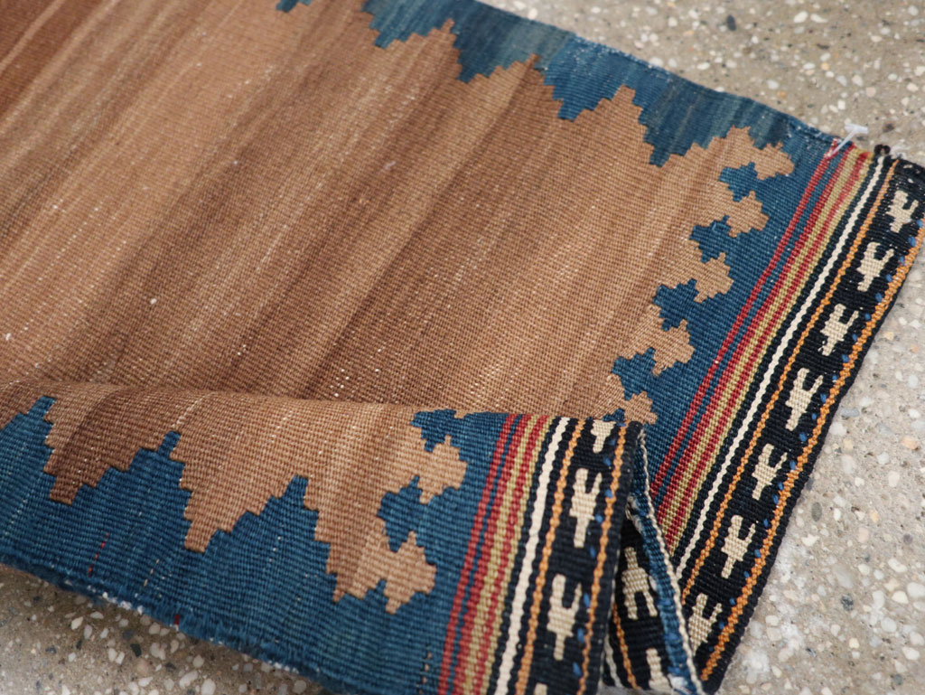 Vintage Persian Kilim Throw Rug, No.27352 - Gss