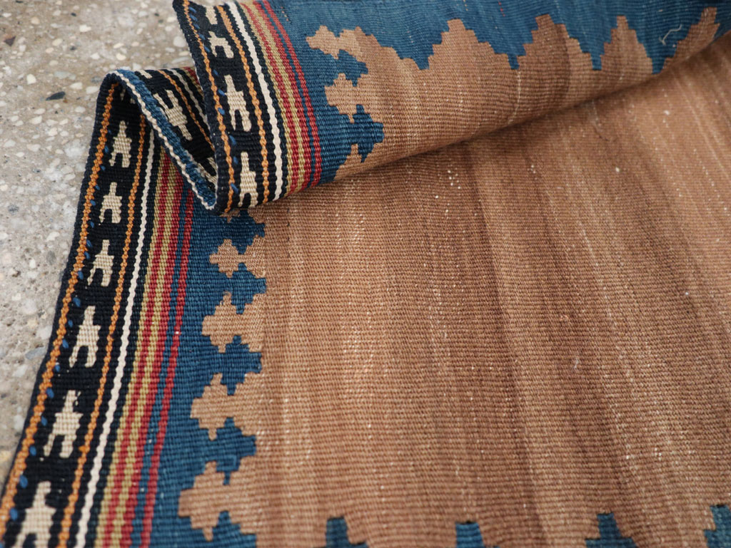 Vintage Persian Kilim Throw Rug, No.27352 - Gss