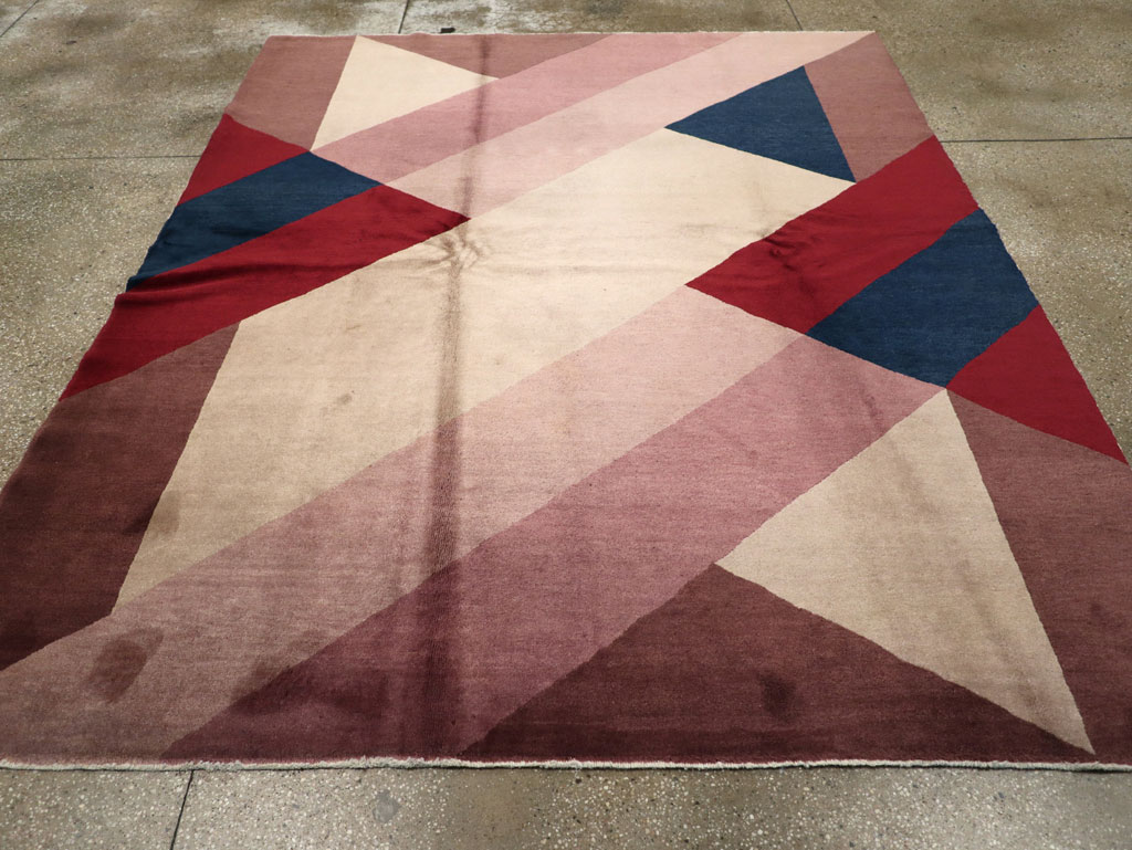 Vintage Chinese Art Deco Rug, No.27360 - Gss