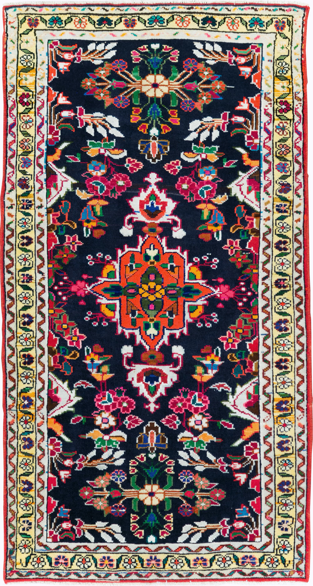 Vintage Persian Hamadan Rug, No.27369 - Gss