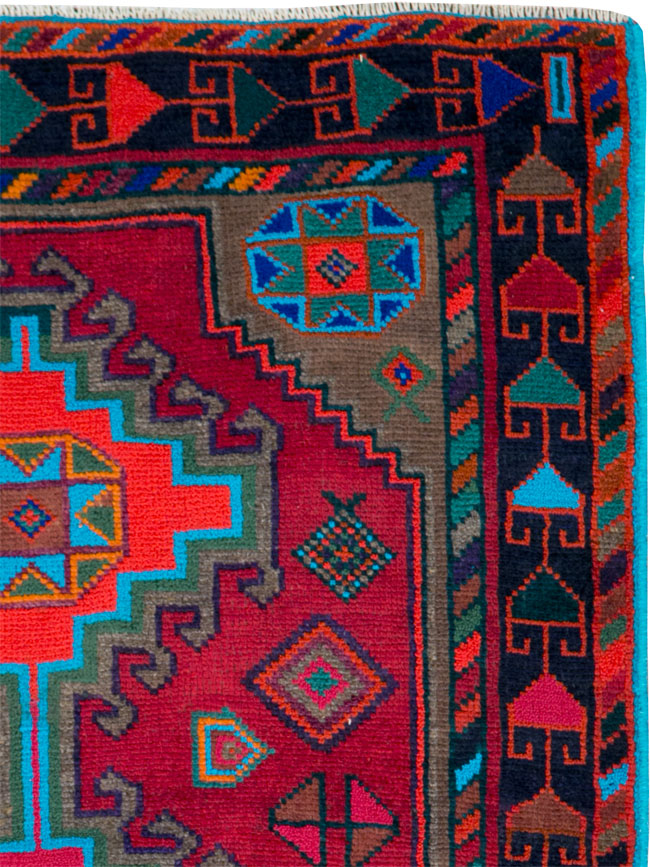 Vintage Persian Hamadan Rug, No.27370 - Gss