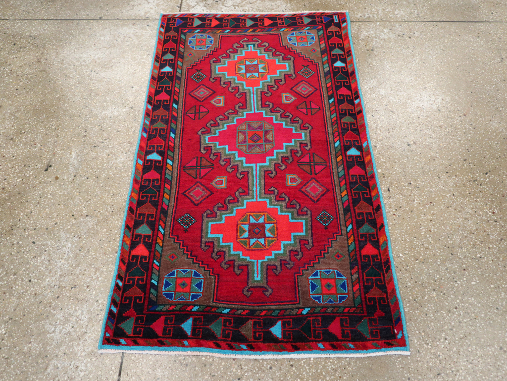 Vintage Persian Hamadan Rug, No.27370 - Gss