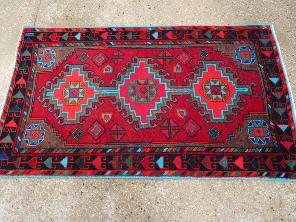 Vintage Persian Hamadan Rug, No.27370 - Gss