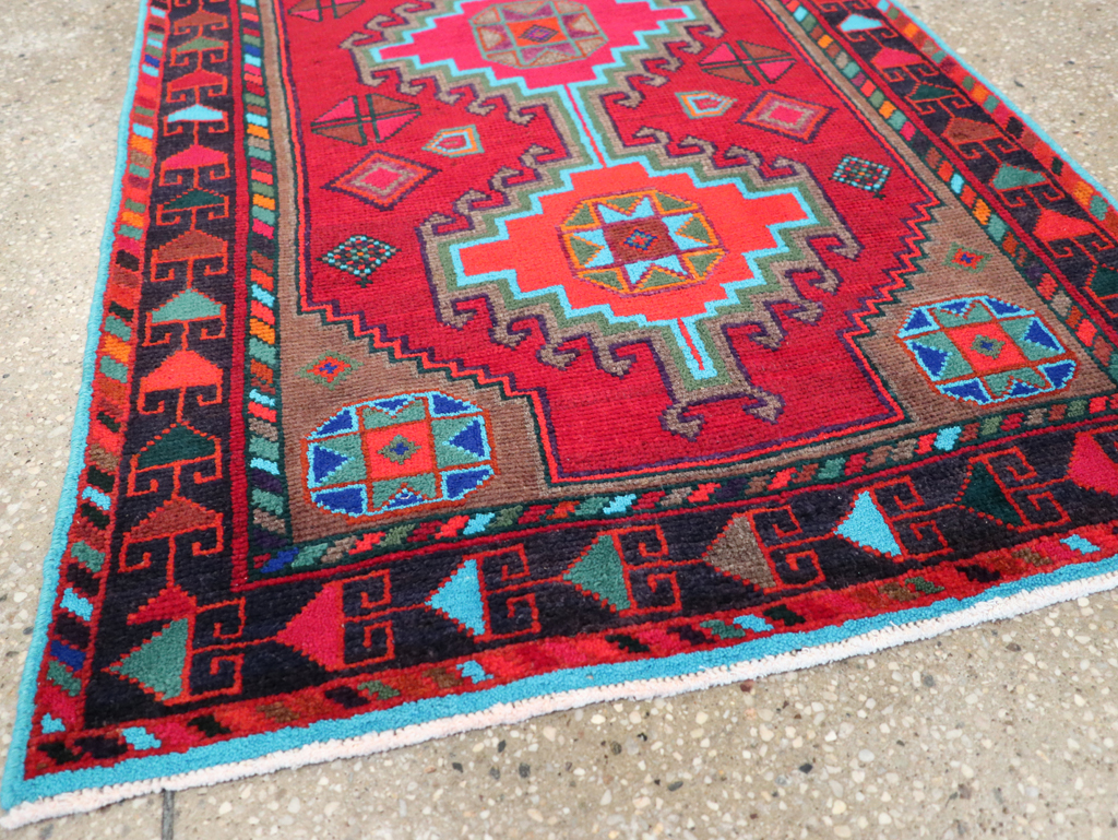 Vintage Persian Hamadan Rug, No.27370 - Gss