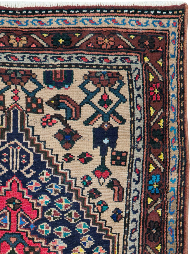 Vintage Persian Hamadan Rug, No.27371 - Gss