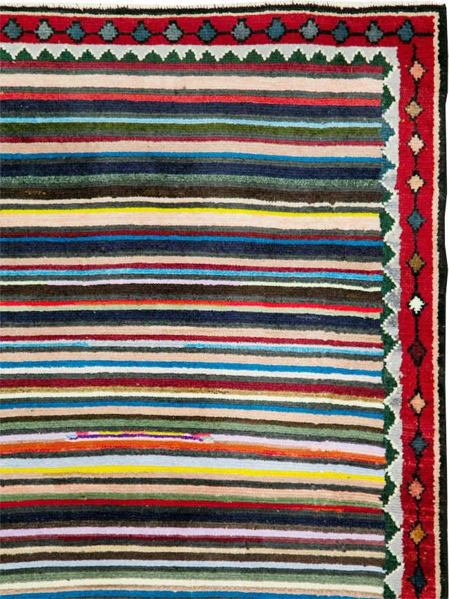 Vintage Persian Hamadan Rug, No.27374 - Gss