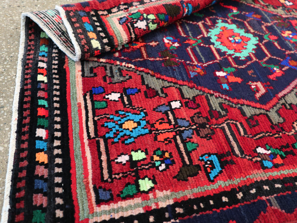 Vintage Persian Hamadan Rug, No.27375 - Gss