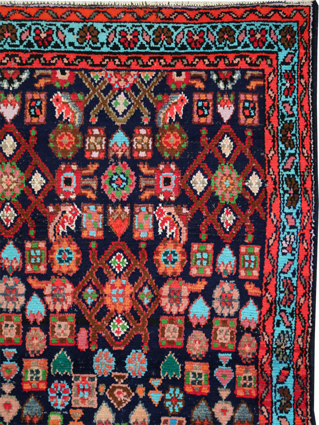 Vintage Persian Hamadan Rug, No.27378 - Gss