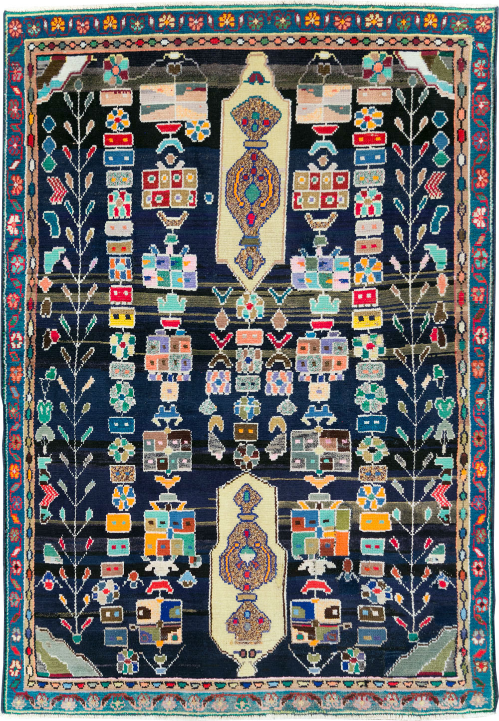 Vintage Persian Malayer Rug, No.27382 - Gss