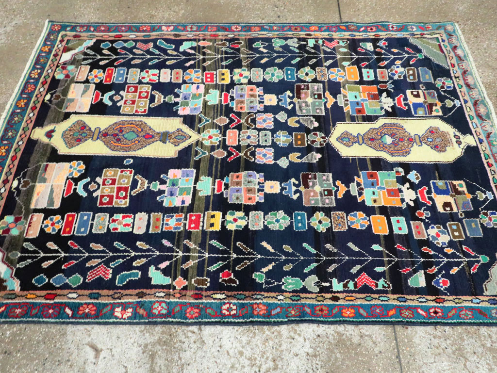 Vintage Persian Malayer Rug, No.27382 - Gss