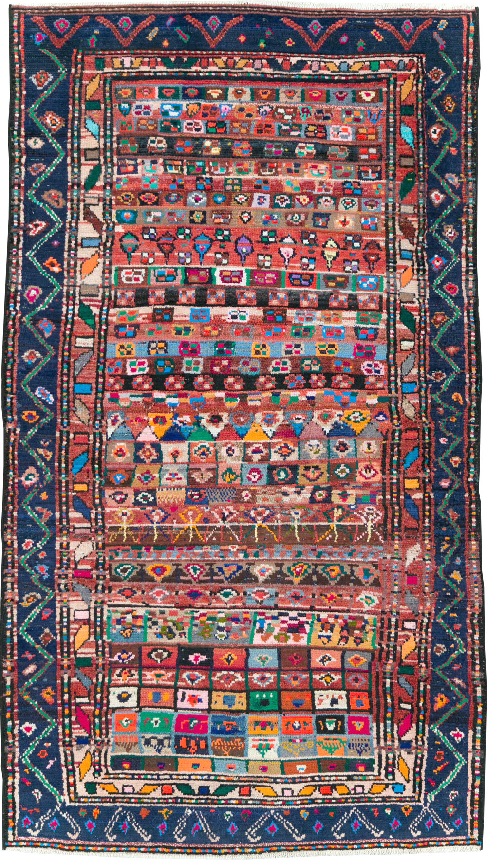 Vintage Persian Hamadan Rug, No.27383 - Gss