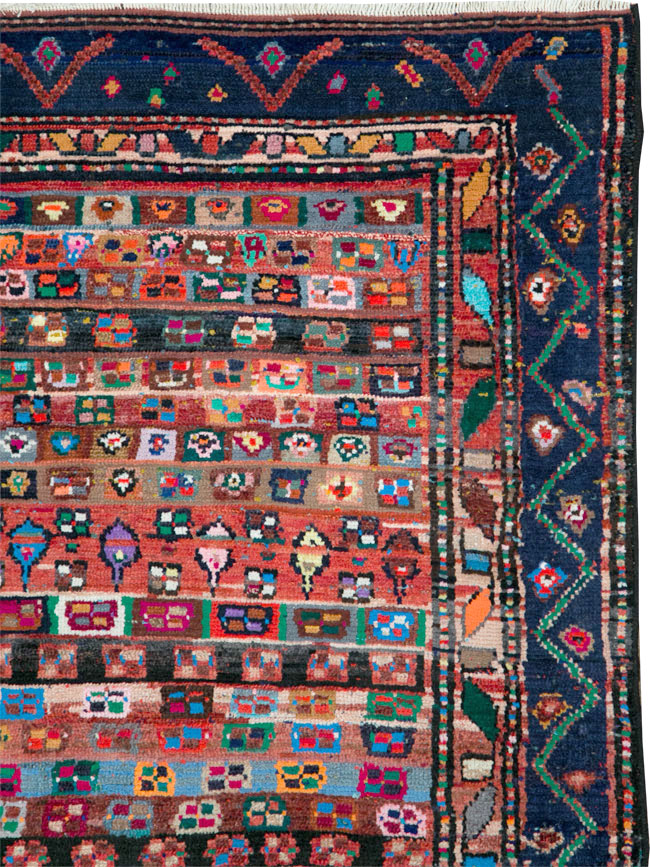 Vintage Persian Hamadan Rug, No.27383 - Gss