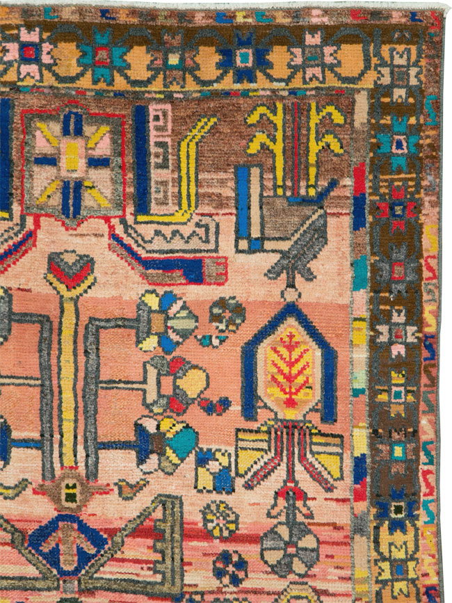 Vintage Persian Hamadan Rug, No.27392 - Gss