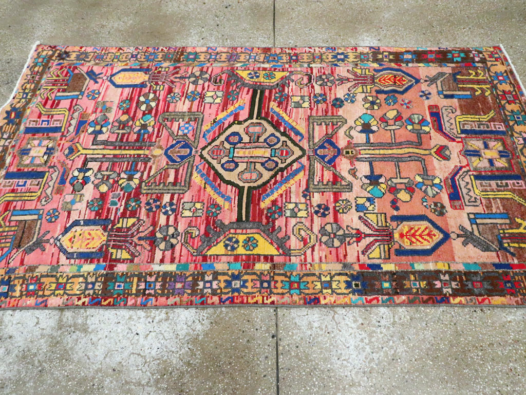 Vintage Persian Hamadan Rug, No.27392 - Gss