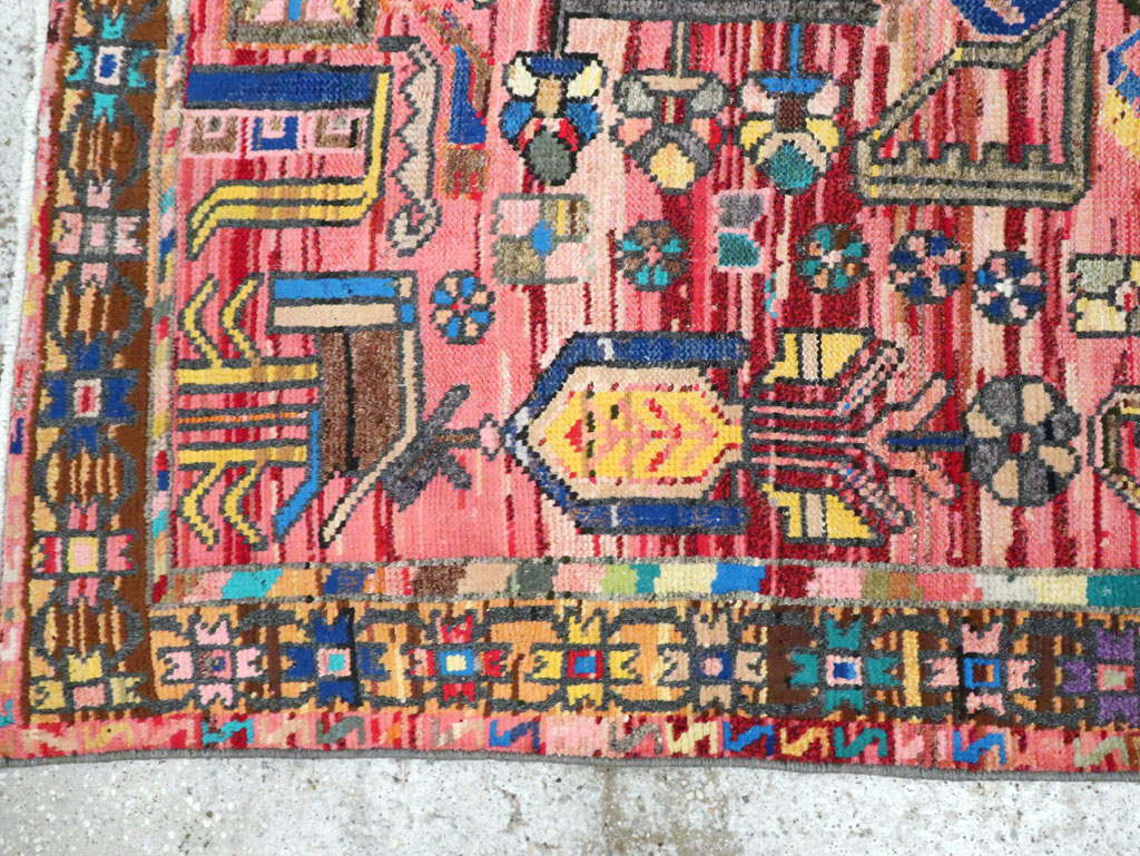 Vintage Persian Hamadan Rug, No.27392 - Gss
