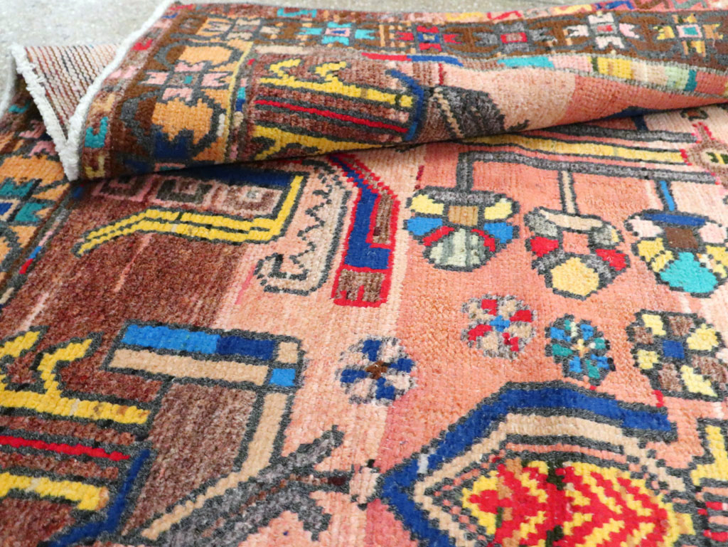 Vintage Persian Hamadan Rug, No.27392 - Gss